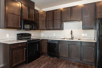 Port view apartments | modern kitchen